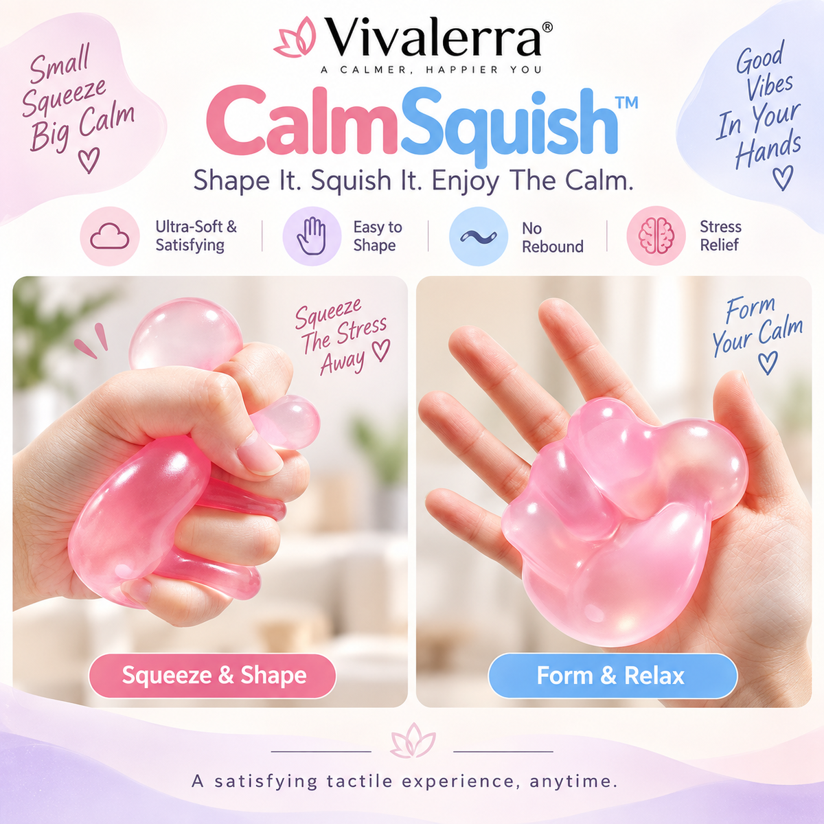 Vivalerra® CalmSquish™ Stress Relief Ball