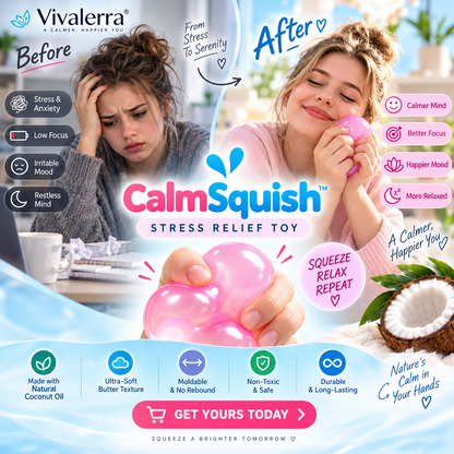 Vivalerra® CalmSquish™ Stress Relief Ball